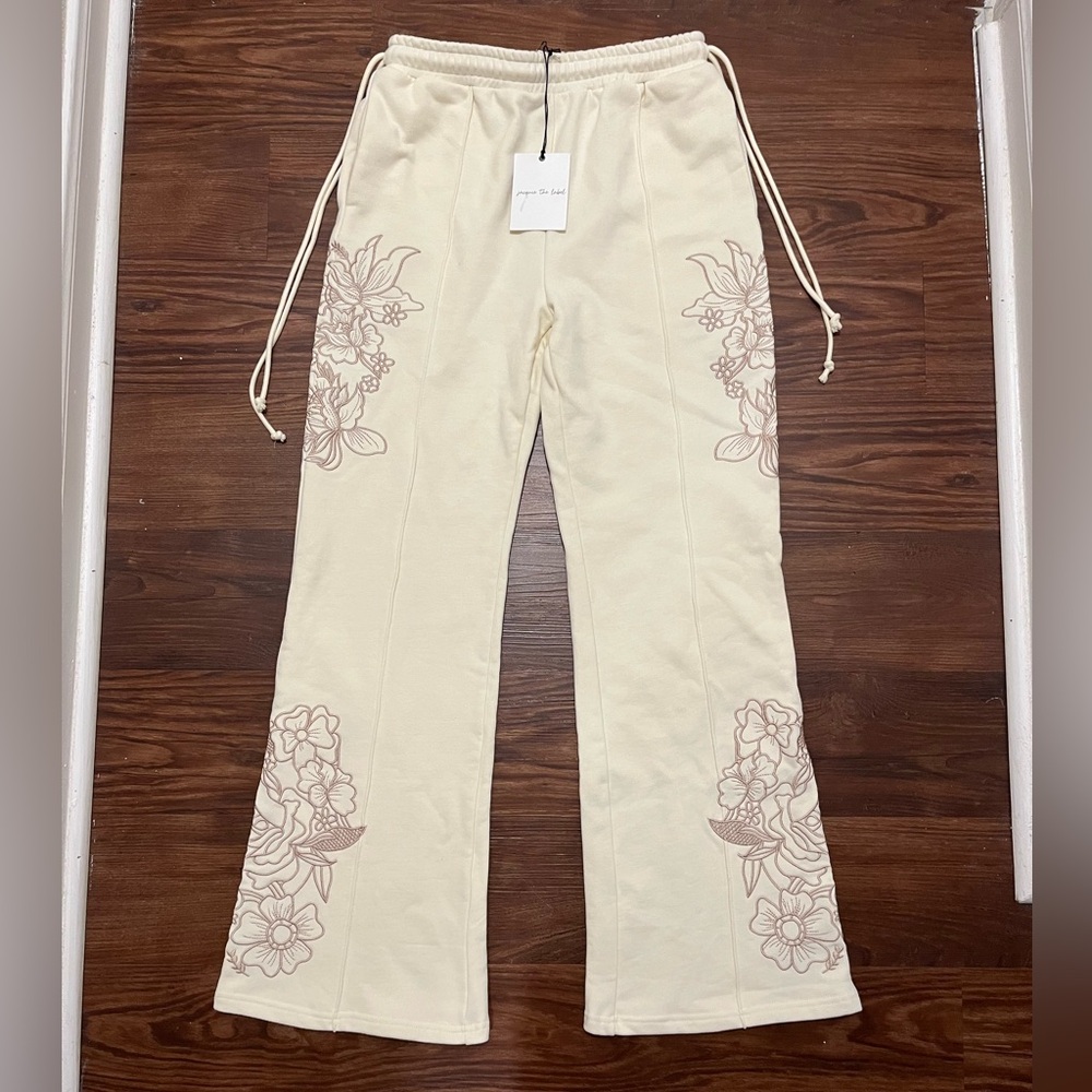 NWT Jacquie the Label Cotton Pants Beige Size M